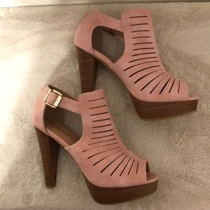 Top Moda Heels pink size 8